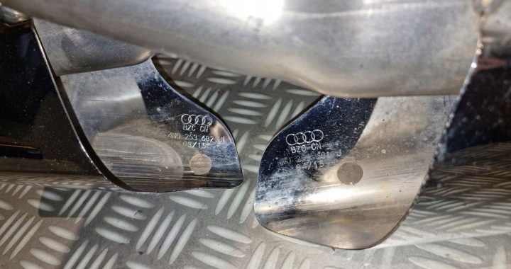 AUDI Q7 4M 3.0 TDI НАКОНЕЧНИКИ ГЛУШИТЕЛЯ ХРОМ ВЫХЛОПА 4M0253681J 4M0253682J КОМПЛ., фото 14