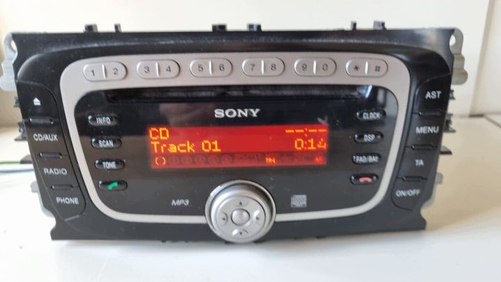 Магнитола mp3 Sony Ford Focus mk2 c-Max s-Max Galaxy Mondeo mk4, фото 1