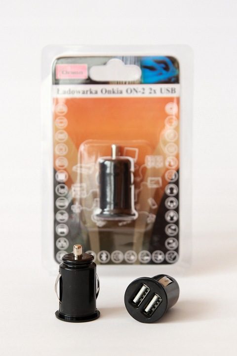Зарядное устройство Автомобильное LED Onkia ON-2 2x USB 2,1A, фото 1