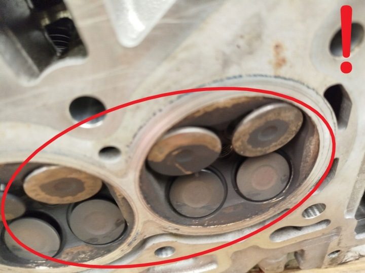 Головка блока цилиндров Citroen Peugeot 9671871510 1608519180 1.2 VTI 2, фото 4