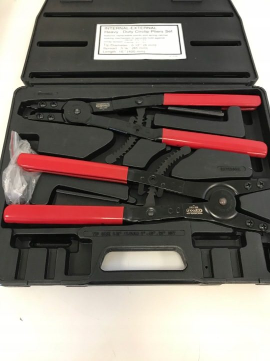 Комплект Szczypców для Колец Osadczych с Трещоткой KS Tools, фото 7