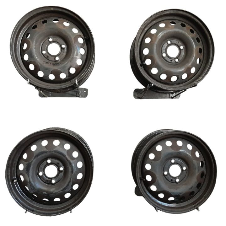 4× Штампованный диск Nissan OE Renault Modus, Nissan Note 5.5" x 15" 4x100 ET 45, фото 1