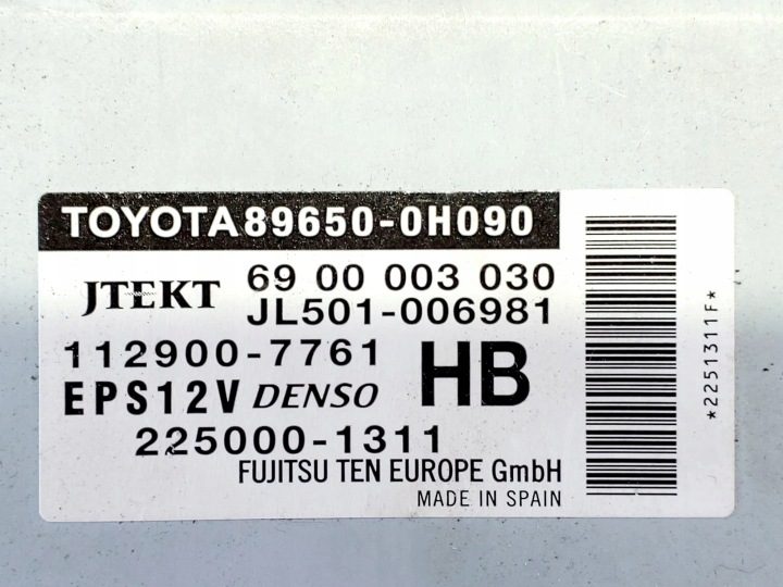 УСИЛИТЕЛЬ РУЛЯ ЭЛЕКТРИЧЕСКИЙ Toyota Aygo AB40 89650-0H090, фото 3
