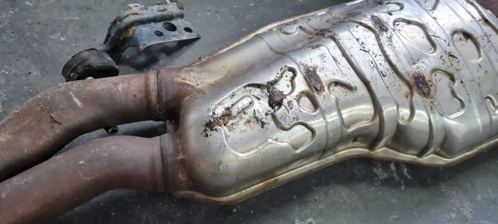 Audi S5 8W 3.0 TFSI - глушитель 8W0253411C, фото 11
