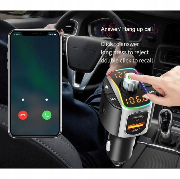 Transmiter FM Bluetooth комплект громкоговорящий FME2, фото 9