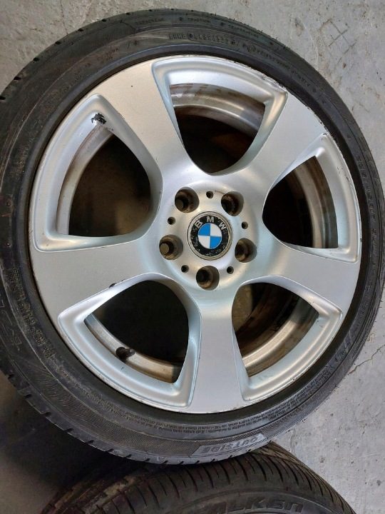КОЛЕСА ЛИТЫЕ ДИСКИ 17" 225/45R17 BMW 5x120 ОРИГИНАЛЬНЫЕ ШИНЫ 7-8mm DOT 4522, фото 4