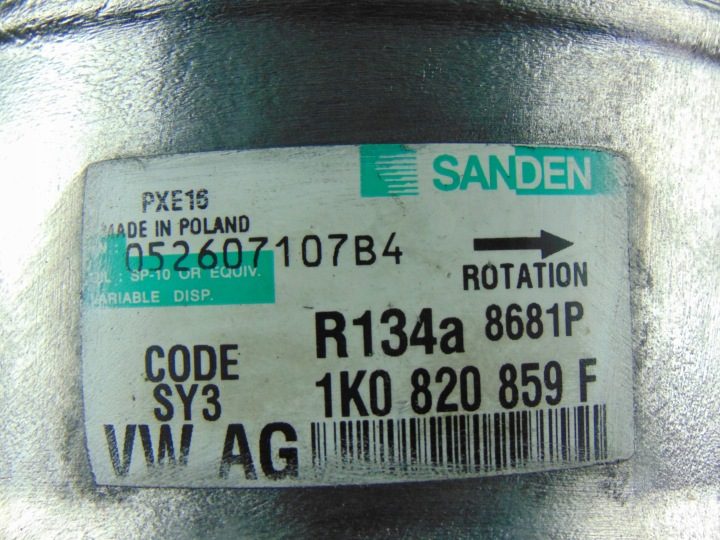 Sanden 1K0820859F компрессор кондиционера, фото 2