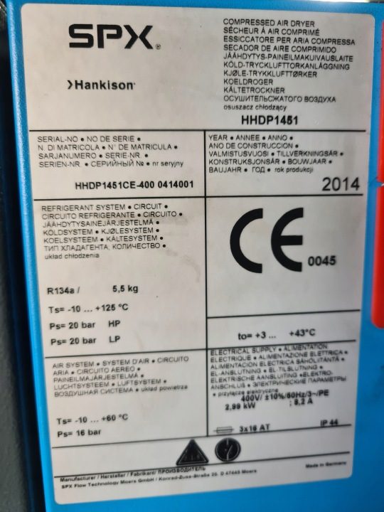 Осушитель рефрижераторный HANKISON SPX 24 m3 (3), фото 6