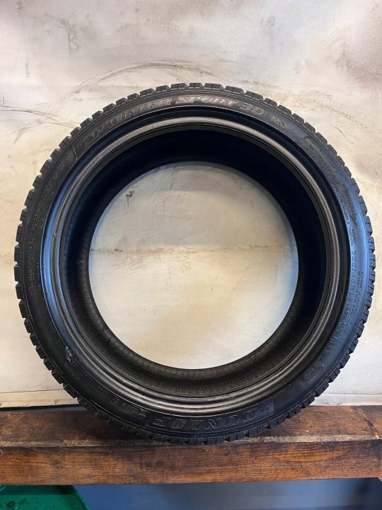 4× Шина зимняя Dunlop SP Winter Sport 3D 235/40R18 95 В сцепление на снегу (3PMSF), защита диска MO - Mercedes-Benz, фото 4