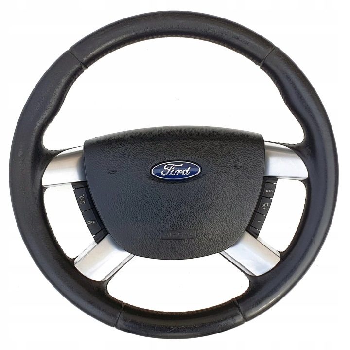 Ford Focus 2 II Focus C-MAX mk1 руль кожа кожаная airbag шлейф, фото 1