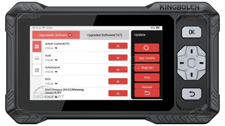 Тестер сканер интерфейс диагностический OBD2 Kingbolen S608 aktualizacje PL, фото 5