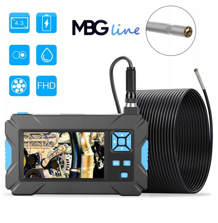 Эндоскоп MBG Line 10m 1080p с камерой boczną IP68, фото 3