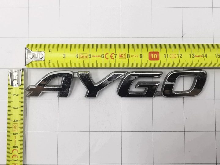 ЭМБЛЕМА ЛОГОТИП ЗНАЧОК TOYOTA AYGO 143x22, фото 7