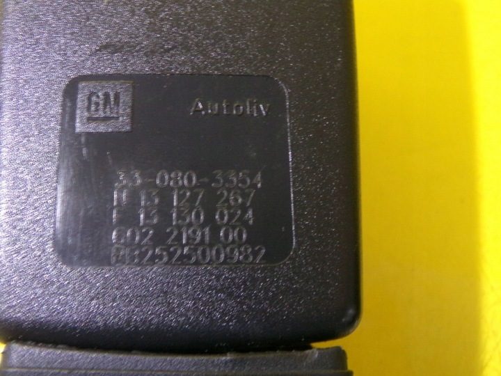 ЗАМОК РЕМНЯ БЕЗОПАСНОСТИ НАТЯЖИТЕЛЬ ПРАВЫЙ ПЕРЕДНИЙ OPEL ASTRA H NR114, фото 9