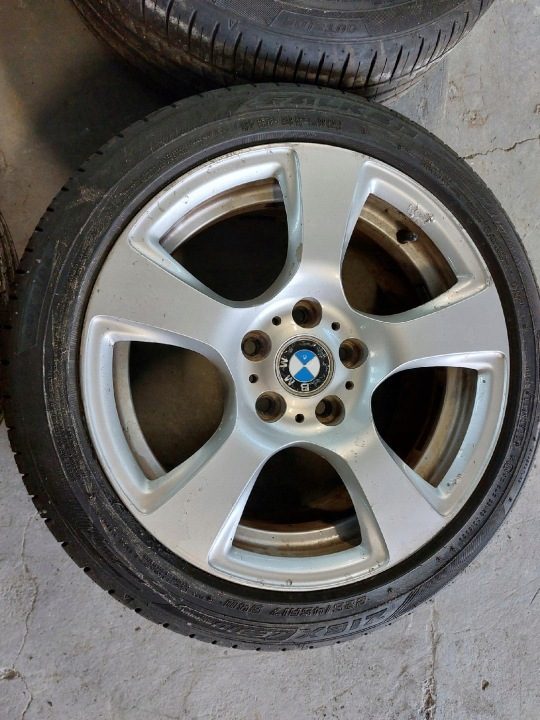 КОЛЕСА ЛИТЫЕ ДИСКИ 17" 225/45R17 BMW 5x120 ОРИГИНАЛЬНЫЕ ШИНЫ 7-8mm DOT 4522, фото 5