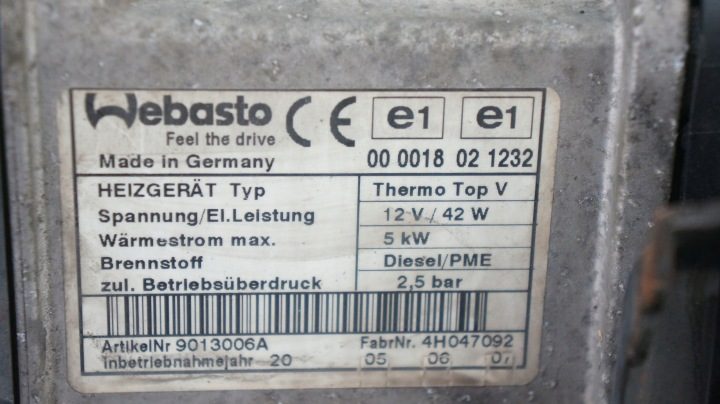 VW Touran 1T Webasto печка THERMO TOP V 1K0815005FR, фото 7