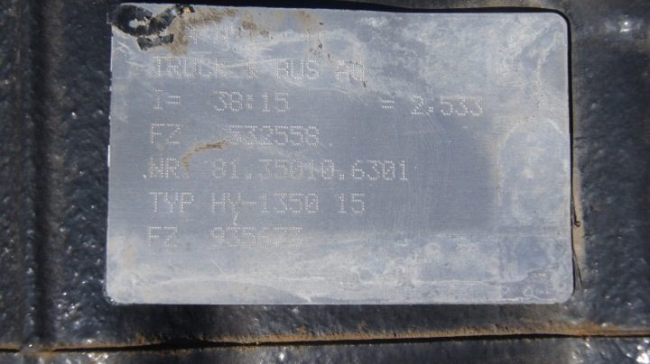 Задний мост в сборе MAN TGA 38:15 HY 1350, фото 4