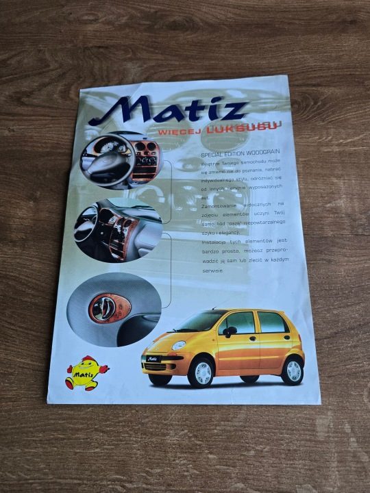 Daewoo-FSO Matiz Special Edition Woodgrain Lanos Luxury Woodgrain j.Polski, фото 1