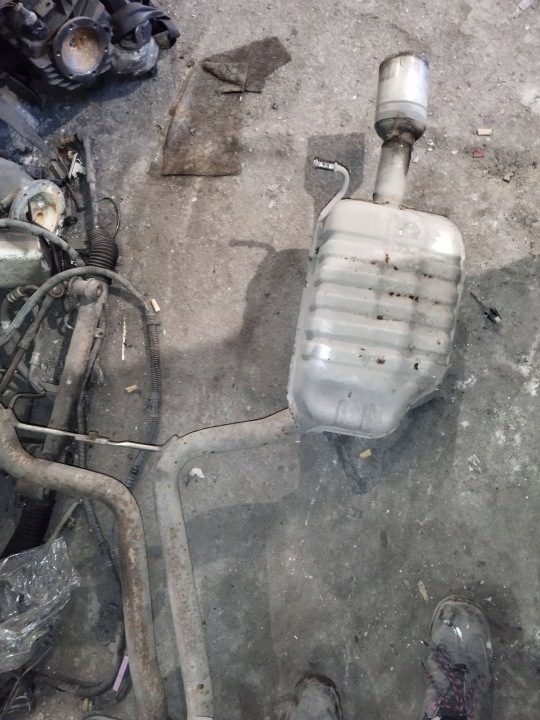 В сборе глушитель Audi A4 B7, фото 4