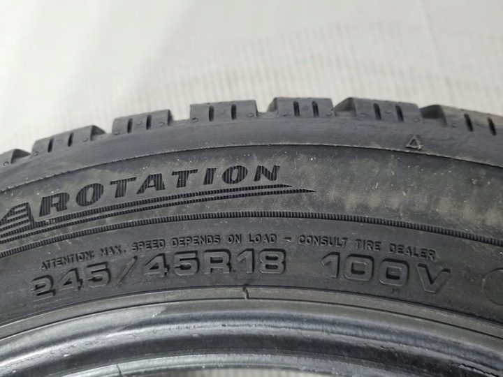 Шина зимняя Dunlop Winter Sport 5 245/45R18 100 В сцепление на снегу (3PMSF), защита диска, усилитель (XL), фото 7