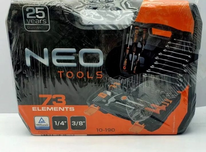 Комплект инструментальный 1/4", 3/8" 73-elementowy NEO TOOLS 10-190, фото 2