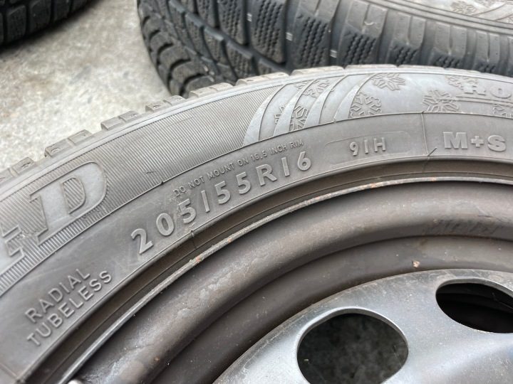 КОЛЕСА ЗИМА VW GOLF VII TOURAN CADDY 6x61 ET48 5x112 + 205/55/16 7 мм +КОЛПАКИ, фото 9
