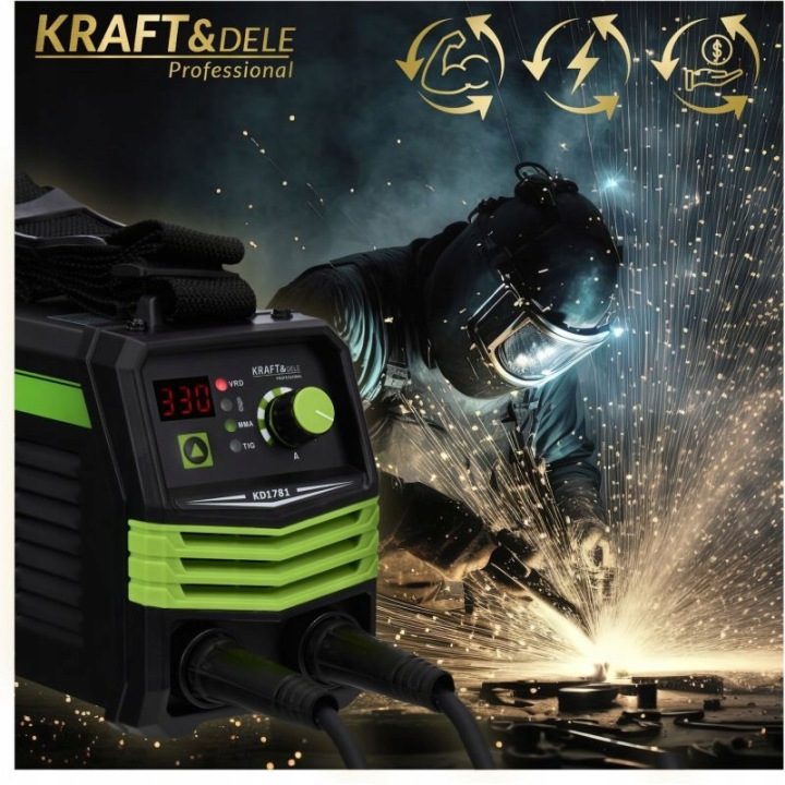Сварочный инвертор kd1781x Pro 20-330 A 230 В, фото 2