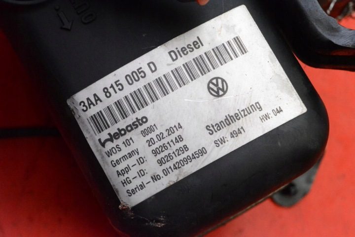 WEBASTO АВТОНОМНЫЙ ОТОПИТЕЛЬ 3AA815005D VW PASSAT B7 2.0 TDI 177 Л.С. 10-15, фото 11