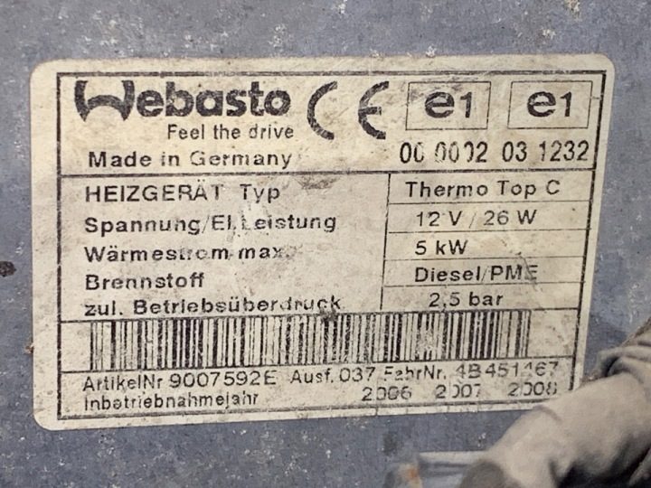 WEBASTO VW TRANSPORTER T5 7H0815071E Микроавтобус 2.5 03-15, фото 5