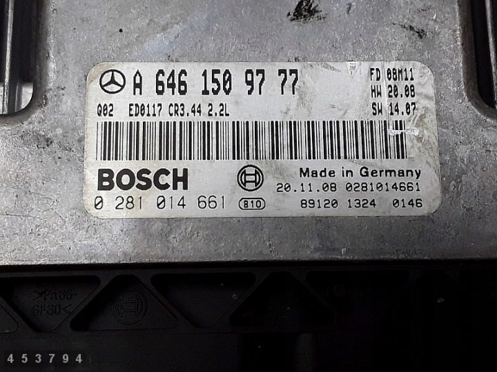 2009 Mercedes CLC Класс ЭБУ 2200cdi a6461509777 0281014661, фото 2