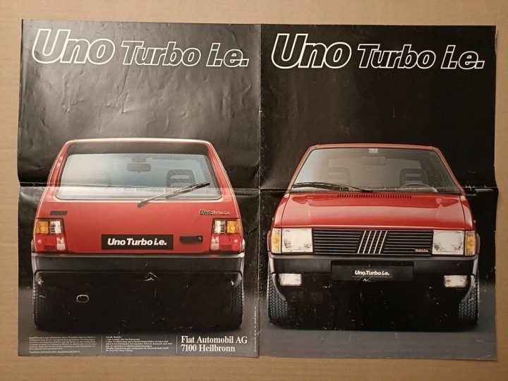 Проспект - FIAT UNO ТУРБО I.E. - 1985 г., фото 2