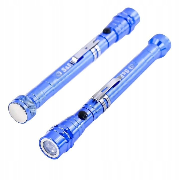 S&R Фонарик магнитный teleskopowa 3 LED 175-582 мм chwytak, фото 1