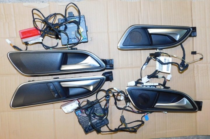 W246 РЕСТАЙЛИНГ 2018 г. С ПОДСВЕТКОЙ РУЧКИ ДВЕРИ LED МОДУЛИ ПРОВОДКА КОМПЛЕКТ, фото 2