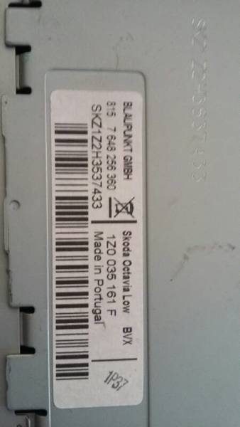 МАГНИТОЛА CD ШТАТНАЯ ОРИГ. 5J0035152D FABIA II 14 г., фото 4