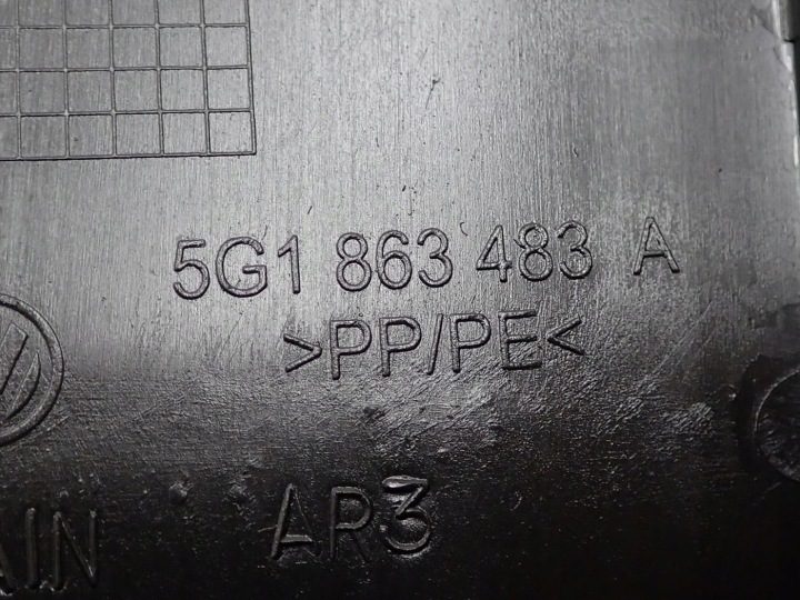 НАКЛАДКА ПОРОГА СТОЙКИ ЛЕВАЯ ПЕРЕДНЯЯ 5G1863483A VW GOLF VII 7 15 г., фото 4