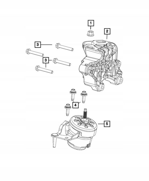 ПОДУШКА ДВИГАТЕЛЯ ПРАВАЯ JEEP WRANGLER JL 2.0T 18+, фото 3