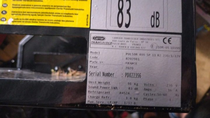КОНДЕНСЕР РАДИАТОР РЕФРИЖЕРАТОР CARRIER PULSOR 400 № 625/129, фото 4
