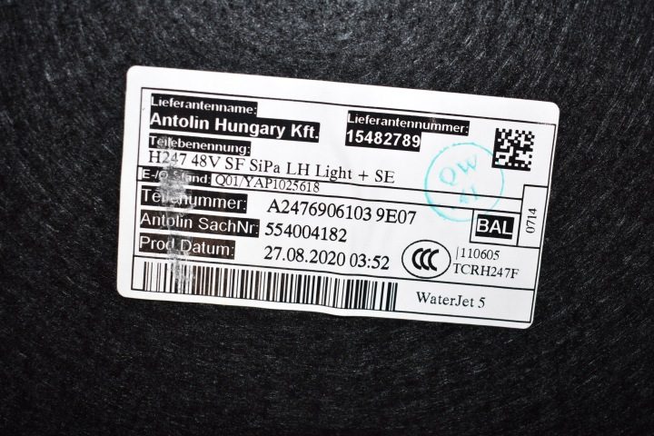ИДЕАЛЬНАЯ ОБШИВКА БАГАЖНИКА ЛЕВАЯ MERCEDES GLA H247 1, фото 3