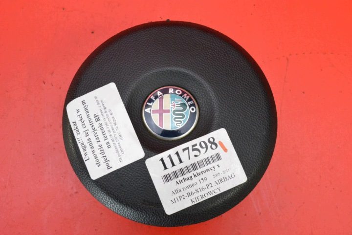 ПОДУШКА БЕЗОПАСНОСТИ ВОЗДУШНАЯ ВОДИТЕЛЯ 156061211 ALFA ROMEO 159 05-11, фото 1