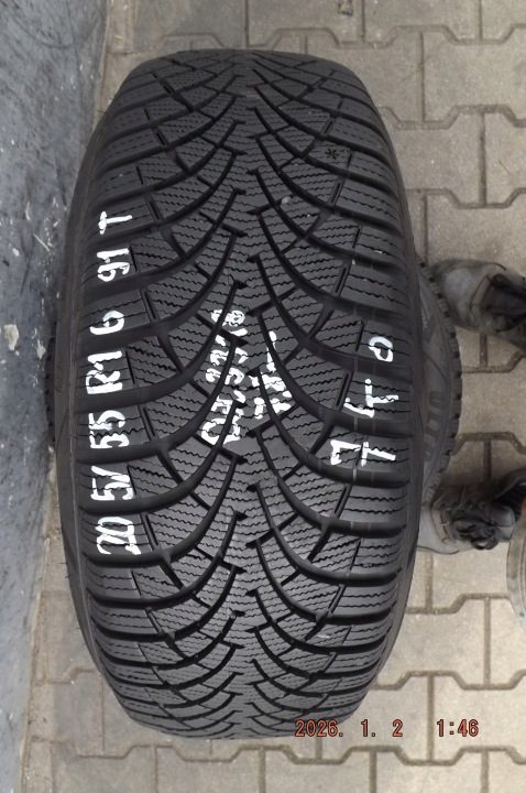 2× Шина зимняя Goodyear UltraGrip 9 205/55R16 91 т сцепление на снегу (3PMSF), фото 3