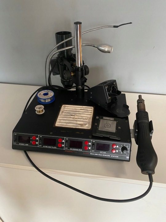 Паяльник 2w1 (на горячий воздух и контактный) Stamos Soldering 75 Вт, фото 1