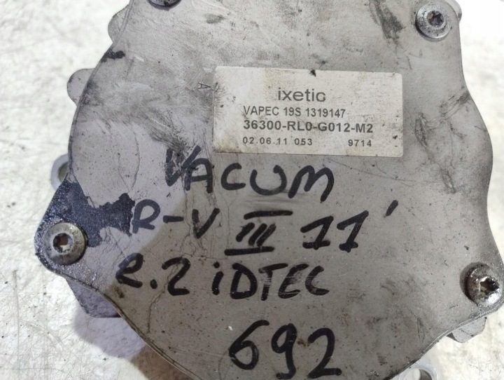 НАСОС ВАКУУМНЫЙ HONDA CR-V III 2.2 IDTEC 36300-RL0-G012-M2 19S1319147, фото 4