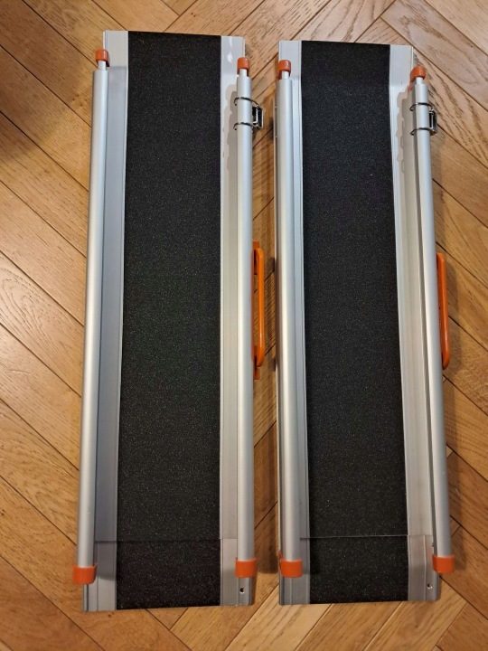 LIEKUMM Antypoślizgowa рампа ułatwiająca załadunek, 120 см x 21 см, регулируемая, переносная, алюминиевая рампа teleskopowa на schody и przeszkody, складная направляющая ładująca (MR207N-4), 2 шт., фото 10