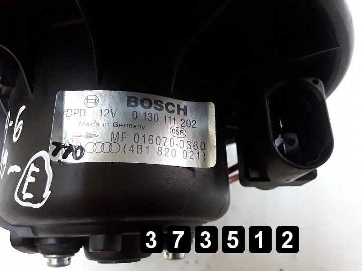 1999 Audi A6 Вентилятор моторчика вентилятора печки 4B1820021, фото 6