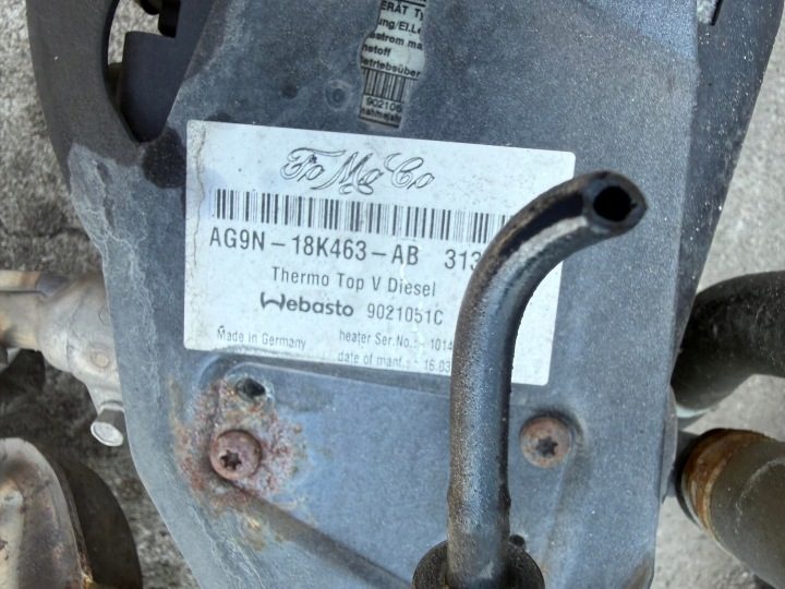 Webasto подогреватель Volvo XC60 I 2.4 D5 31315991 9021051C AG9N-18K463-AB, фото 3