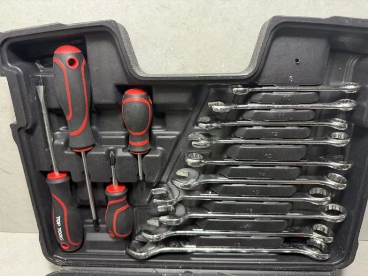 TOP TOOLS комплект инструментальный 1/4", 3/8" 73 шт. 38D500, фото 3