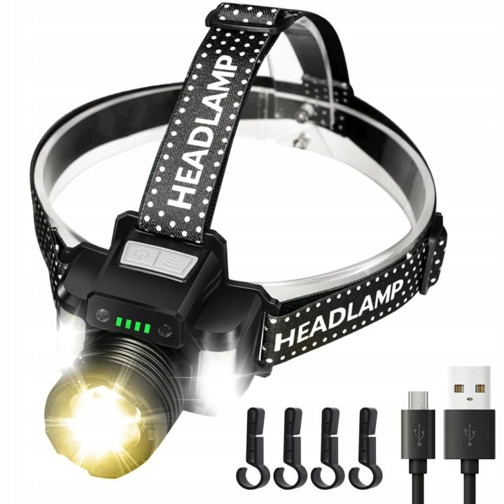 DARKBEAM Налобный фонарь LED 2000 Lumen USB-C Водонепроницаемый, фото 1