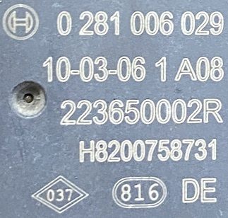 RENAULT MEGANE SCENIC III 10 г. 1.4 TCE ДАТЧИК ДАВЛЕНИЯ MAP, фото 2