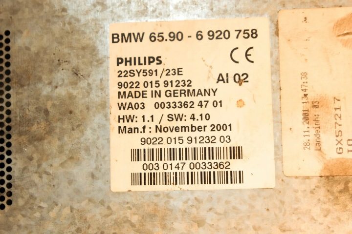 Система навигации BMW 5 (E39) 902201591232 2.2L бензин 120 кВт 2003, фото 3