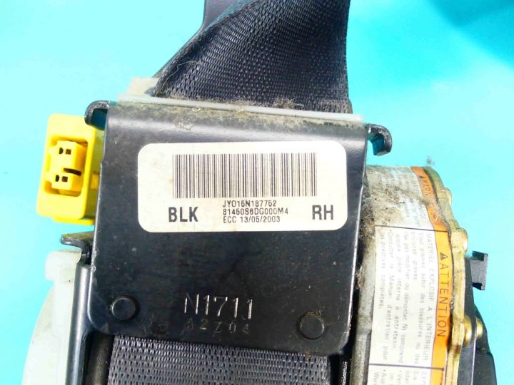 РЕМЕНЬ БЕЗОПАСНОСТИ ПЕРЕДНИЙ ПРАВЫЙ ПАССАЖИРА HONDA CIVIC VII JY015N187752, фото 3